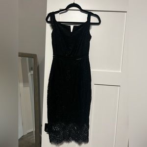 Black lace dress worn one time